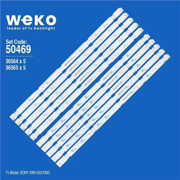 Sony XBR-55X700D 55'' İnç 10 Adet Tv Led Bar ( Tvnizin içindeki led barla aynısı olduğunu görmeden almayınız. Led bar ürünlerinde paket açıldığında iade kabul edilmemektedir. ) ürün görseli