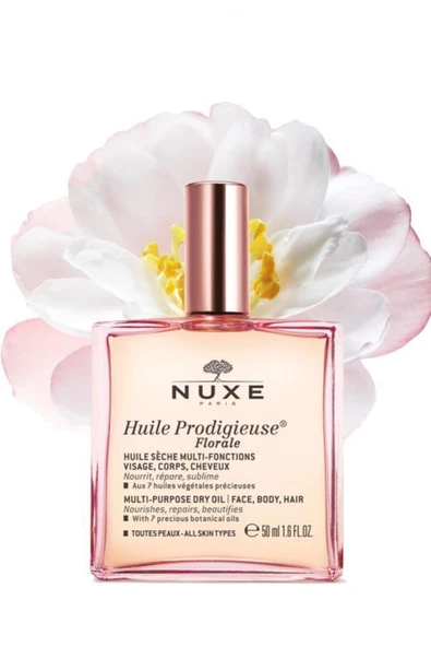 NUXE Huile Prodigieuse Floral Scent Pink Kuru Bakım Yağı 50 Ml 3264680024382 - Resim 4
