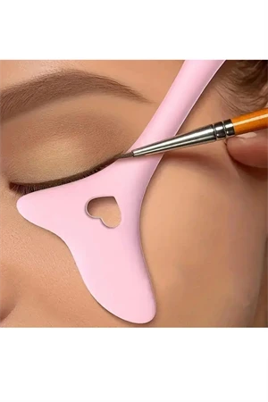 4'lü Göz Makyajı Yardımcı Seti | Eyeliner & Kaş Şablon Aparatı | Çok Fonksiyonlu Göz Makyajı Aracı - 3