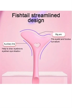 4'lü Göz Makyajı Yardımcı Seti | Eyeliner & Kaş Şablon Aparatı | Çok Fonksiyonlu Göz Makyajı Aracı - 4