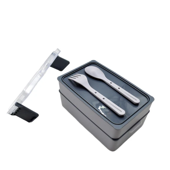 Tuffex 2 Katlı Luno Beslenme Saklama Kabı Lunch Box Çatal Kaşık TP826 - 6