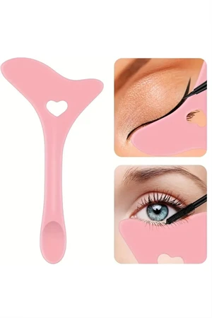 4'lü Göz Makyajı Yardımcı Seti | Eyeliner & Kaş Şablon Aparatı | Çok Fonksiyonlu Göz Makyajı Aracı - 5