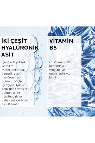 LA ROCHE POSAY Hyalu B5 Yeux 15ml - İnce ve Yorgun Göz Çevresi için Dolgunlaştırıcı Göz Kremi - Resim 6