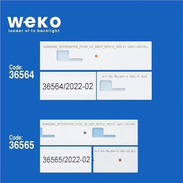 Sony XBR-55X700D 55'' İnç 10 Adet Tv Led Bar ( Tvnizin içindeki led barla aynısı olduğunu görmeden almayınız. Led bar ürünlerinde paket açıldığında iade kabul edilmemektedir. ) - Resim 2