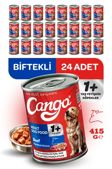 Cango Yaş Yetişkin Köpek Maması Etli 415GR 24Lü - 1