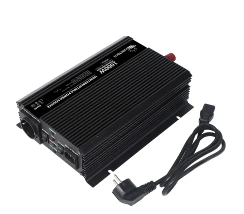 URETECH 1000 W Watt 12 V Volt Modifiye Sinüs Akü Şarjlı Ups İnverter 12Vdc-220Vac İnvertör ürün görseli 1