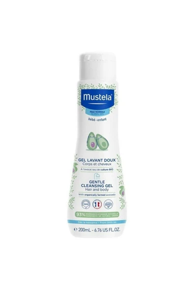 MUSTELA Gentle Cleansing Dermo Cleansing Yenidoğan Saç Vücut Şampuanı 200 ml