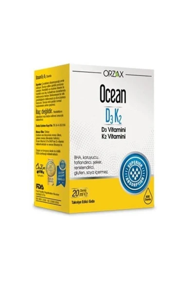 OCEAN D3k2 Damla 20 ml 8697595871621 ürün görseli