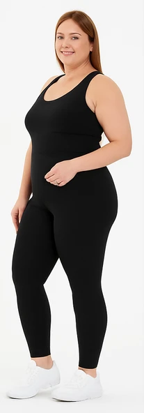 Kadın Büyük Beden 1. Kalite Likralı Uzun Tayt ( 3XL - 4XL ) - 5