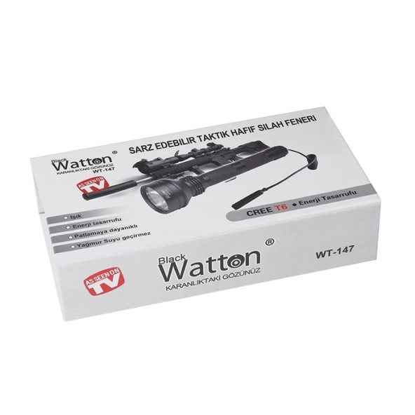 Watton WT-147 Güçlü Profesyonel Tüfek Feneri - Resim 4