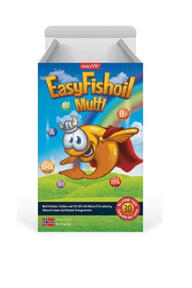 Easyfishoil Multi Omega 3 Çiğnenebilir 30 Jel Tablet ürün görseli