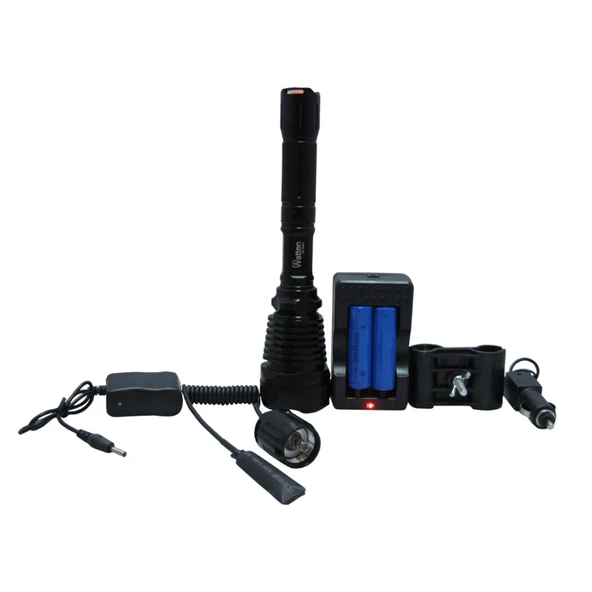 Orjinal 800 Lümen T6 Özel Avcı Feneri Watton Wt-205 - 6