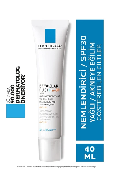LA ROCHE POSAY Effaclar Duo (+) Spf30 - Yağlı Ciltler Için Krem 40ml ürün görseli