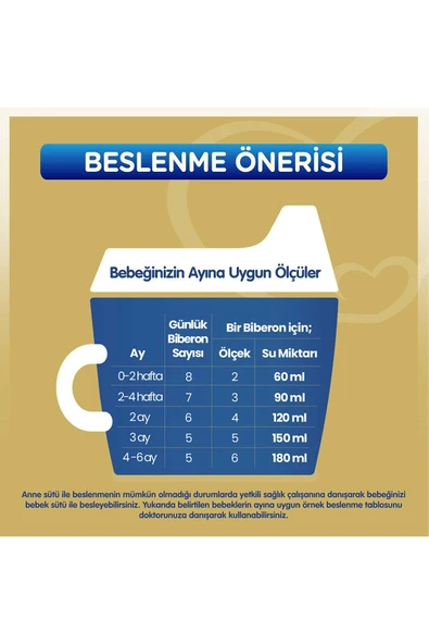 BEBELAC Gold 1 Bebek Sütü 800 g 0-6 Ay - Resim 3