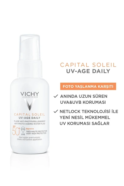 VICHY Capital Soleil Uv Age Daily Spf50+ 40 ml - Resim 6