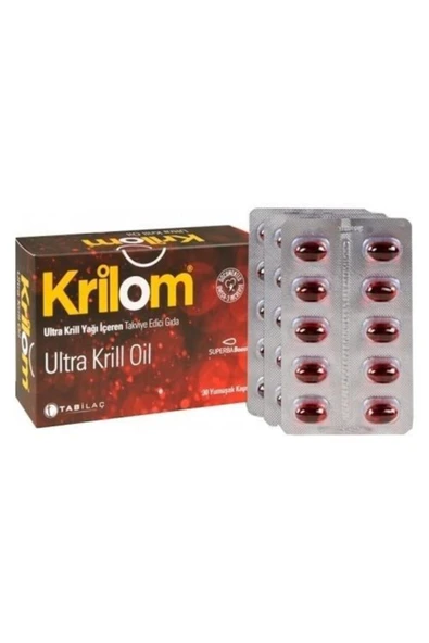 KRİLOM Ultra Krill Oil Takviye Edici Gıda 30 Yumuşak Kapsül 8680133000508 ürün görseli