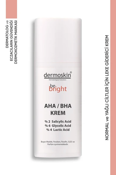 DERMOSKIN Be Bright  AHA/BHA Cream 33 ml 8697796000929 - Resim 3