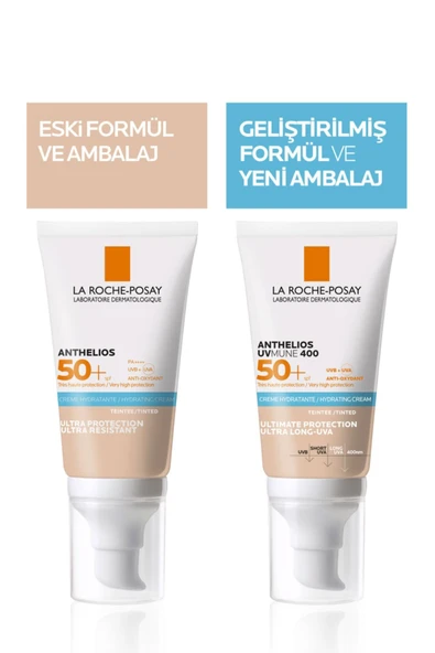 LA ROCHE POSAY Anthelios Uvmune SPF+50 Hassas Ciltler İçin Yüksek Korumalı Renkli Yüz Güneş Kremi 3337875797689 - Resim 6