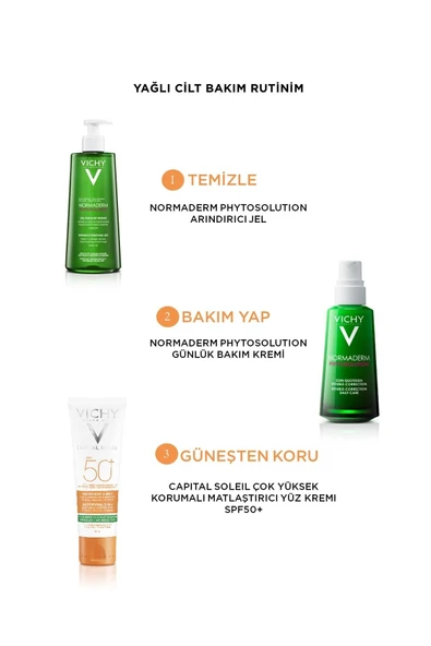 VICHY Normaderm Phytosolution Arındırıcı Yüz Temizleme Jeli, Yağlı ve Karma Ciltler 400 ml - 6