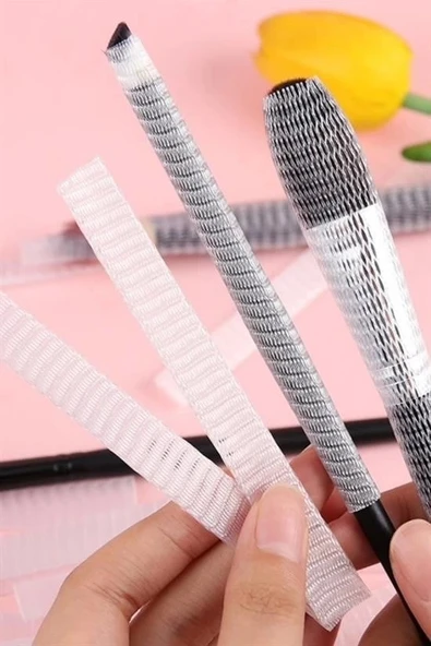 İpek Yıldızı® Makyaj Far Allık Kontür Eyeliner Fırça Malzemeleri Ürünleri Koruyucu File Kapak Örgü Kılıf S - 8