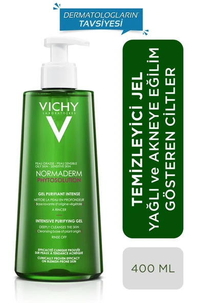 VICHY Normaderm Phytosolution Arındırıcı Yüz Temizleme Jeli, Yağlı ve Karma Ciltler 400 ml - 2