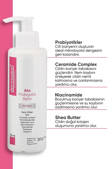DERMOSKIN Ato Probiyotik Balm 8697796000745 - Resim 2