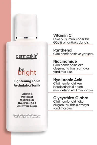 DERMOSKIN Be Bright Aydınlatıcı Tonik 200 ml 8697796000899 - 2