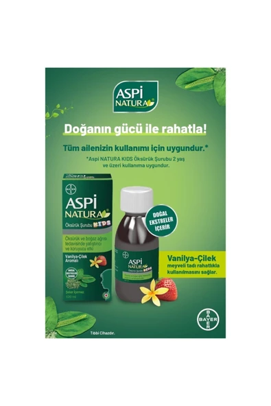Aspinatura Kıds Şurubu Vanilya Çilek 120 ml ürün görseli