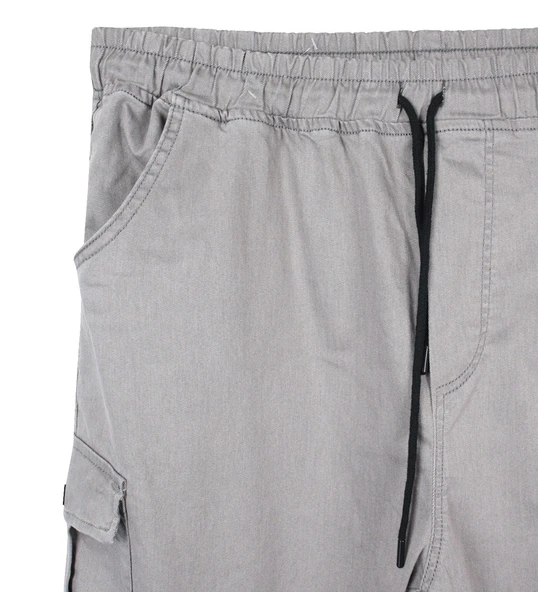 Erkek  Büyük Beden 100-156 Kilo Arası İçin Uygun Kargo Cepli Jogger Kot Pantolon - 9