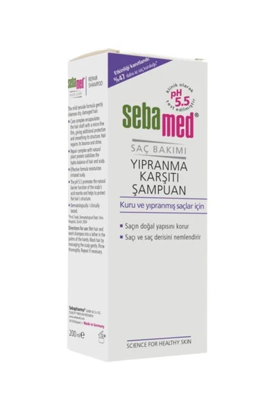 SEBAMED Şampuan Onarım Repair  200 ml 4103040160249 - 7