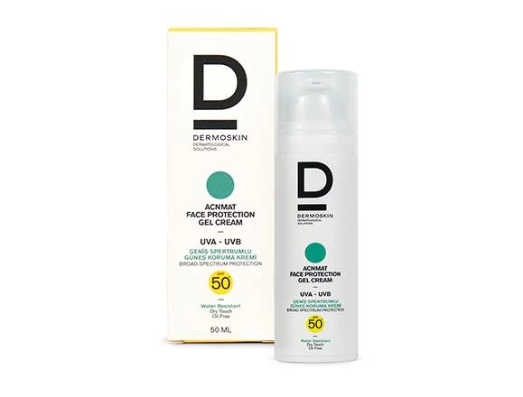 DERMOSKIN AcnMat SPF 50+ Güneş Koruyucu Jel Krem 50ML 8697796000509 - 1
