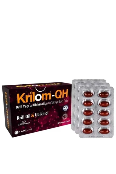 KRILOM Qh Krill Oil Ve Ubikinol 30 Kapsül 8680133000515 - Resim 2