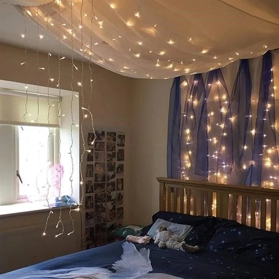 İpek Yıldızı® 2x2 Metre 320 Led 8 Fonskiyonlu Dekoratif Led Günışığı Perde - 7