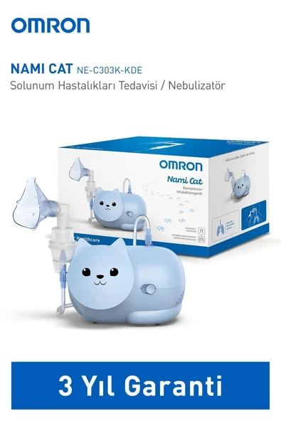 OMRON Nami Cat Çocuklara Uygun Sevimli Nebülizatör 4015672112452 - Resim 7