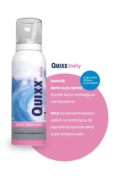 QUIXX Daily Aerosol Burun Spreyi 100 Ml 8699832540055 - 2