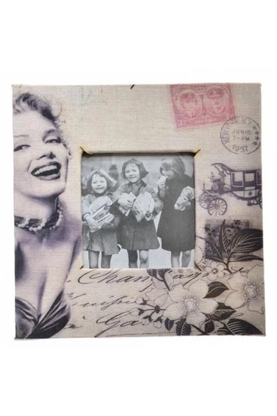 İpek Yıldızı® Decotown Marilyn Monroe Tasarım Resim Ahşap  Fotoğraf Çerçevesi - Resim 3