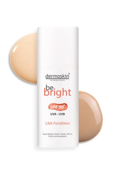 DERMOSKIN Be Bright Spf50+ Likit Fondöten 33ml - Light 8697796000813 ürün görseli