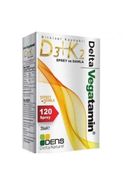 DELTA Vegatamin D3 K2 Sprey Damla 20ml 8682048493673 ürün görseli