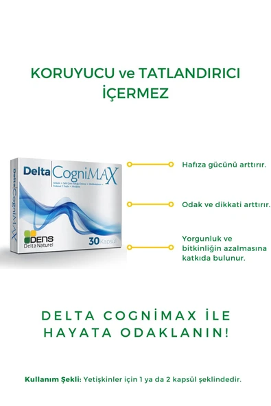 Delta Cognimax 30 Kapsül 8682048493604 - Resim 2