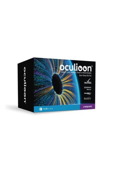 Oculioon Omega-3, Lutein, Zeaksantin, Vitamin Ve Mineral Içeren Takviye Edici Gıda 60 Yumuşak Kapsül 8680133001086 ürün görseli