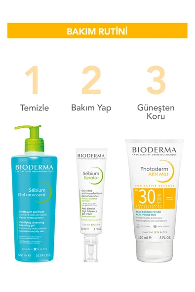 BIODERMA Photoderm AKN Mat Sivilce Karşıtı Güneş Kremi Yağlı Akne Eğilimli Ciltler Matlaştırıcı Etki 150 ml 3701129807378 - Resim 7