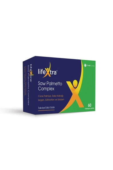Lifextra Saw Palmetto Complex 60 Kapsül 8680133001819 ürün görseli