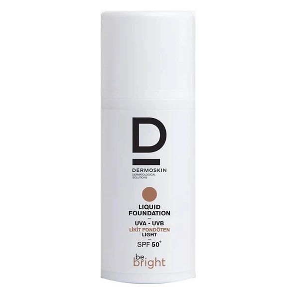 DERMOSKIN Be Bright SPF50+ Likit Fondöten Medium 33 ml 8697796000844 - 1