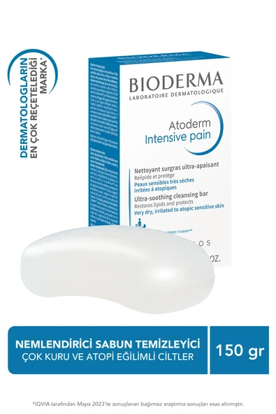 BIODERMA Atoderm Intensive Bar Çok Kuru Atopi Eğilimli Cilt Nemlendirici Temizleyici Niasinamid, Shea Yağı 3401399373527