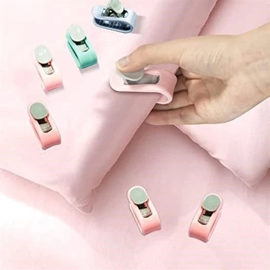 İpek Yıldızı® 4 Adet İğnesiz Yorgan Çarşaf Ve Perde Tutucu Sabitleyici Kaydırmaz Örtü Düzenleyici Klips ürün görseli