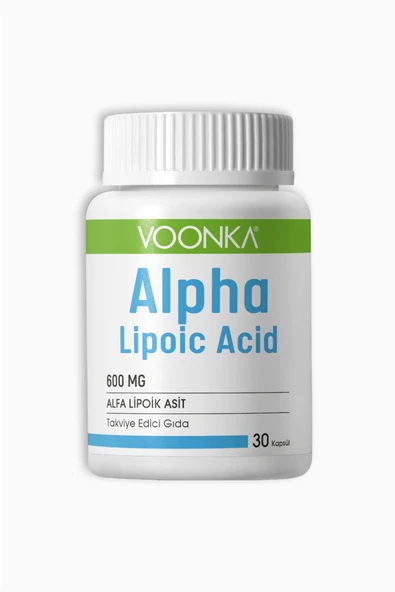 VOONKA Alpha Lipoic Acid 600 Mg Yaşlanma Karşıtı 30 Kapsül ürün görseli