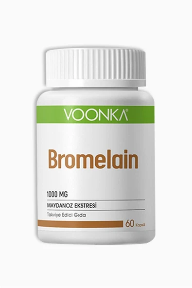 VOONKA Bromelain 1000mg 60 Kapsül 8683655089396 ürün görseli