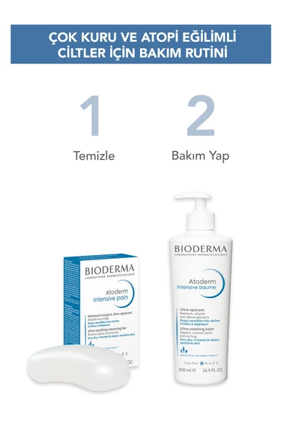 BIODERMA Atoderm Intensive Bar Çok Kuru Atopi Eğilimli Cilt Nemlendirici Temizleyici Niasinamid, Shea Yağı 3401399373527 - 5