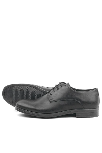 Rakerplus Siyah Mat Bağcıklı Oxford Çocuk Okul Ayakkabısı - 6