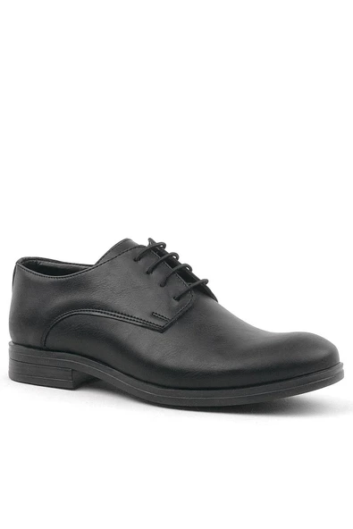Rakerplus Siyah Mat Bağcıklı Oxford Çocuk Okul Ayakkabısı - 2